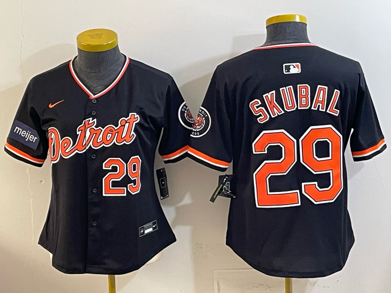 Youth Detroit Tigers #29 Skubal black Nike 2026 MLB Jersey 0414003